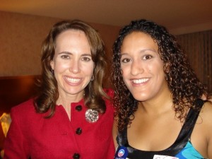 Gabrielle Giffords and I during the November 2008 election. 
